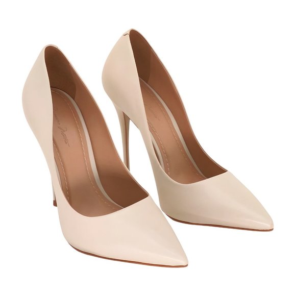 butter Shoes - Massimo Matteo Pointy Toe Pump 17 Butter Cream Leather 8.5